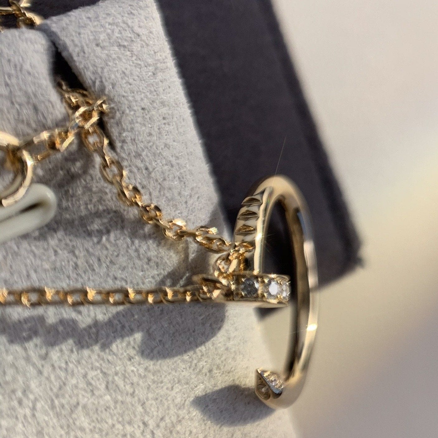 [NOBLE AURA]JUSTE NECKLACE PINK GOLD