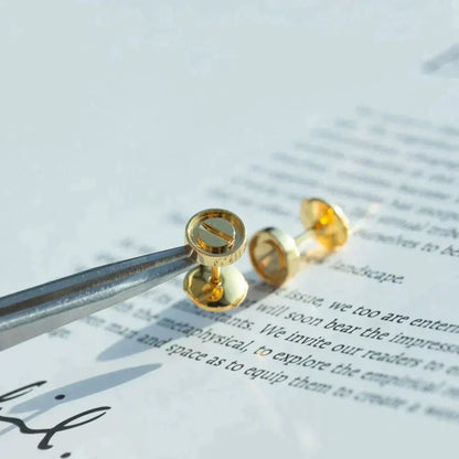 [NOBLE AURA]LOVE EARRINGS GOLD 10MM