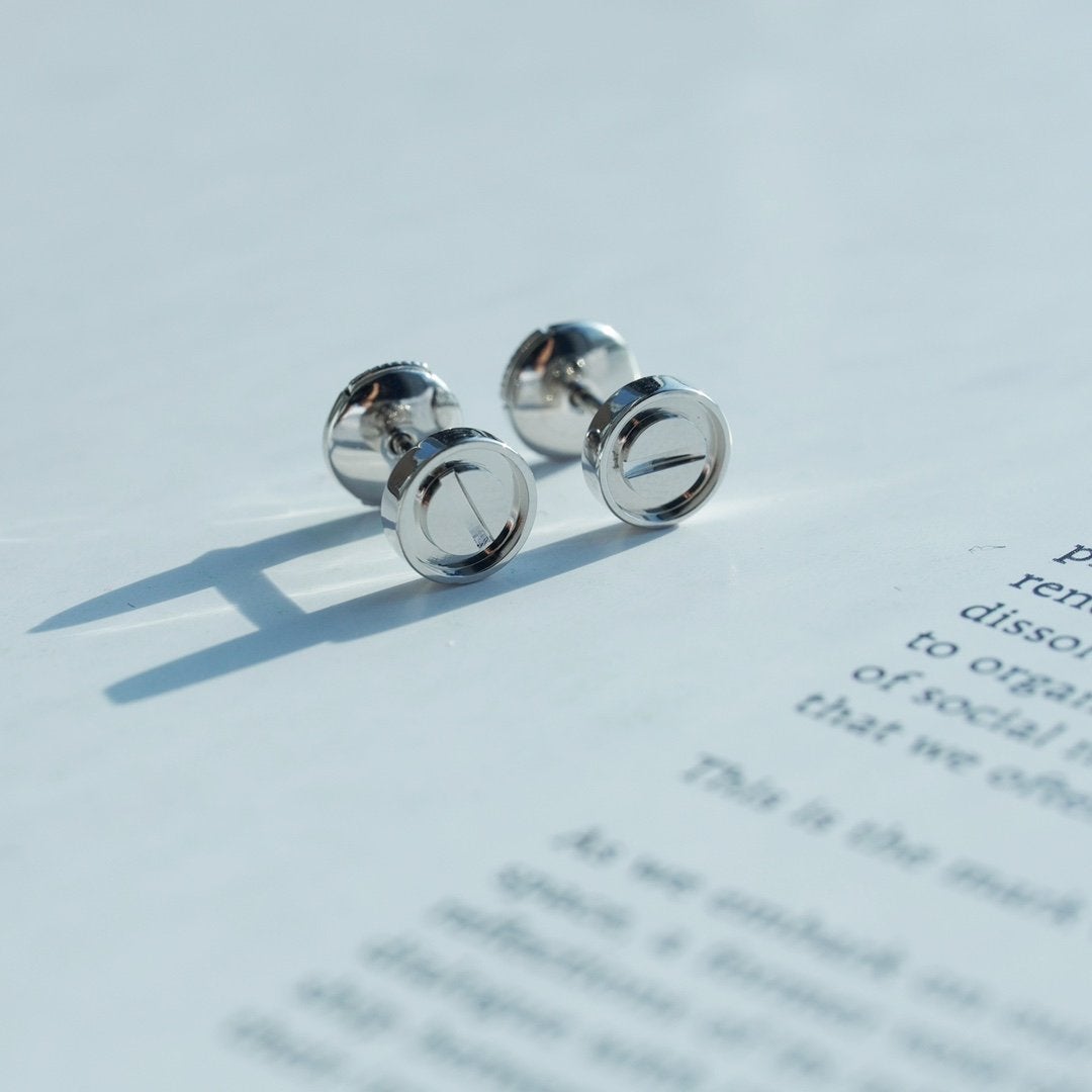 [NOBLE AURA]LOVE EARRINGS SILVER 10MM