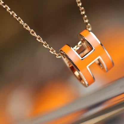 [NOBLE AURA]POP H PEDANT PINK GOLD