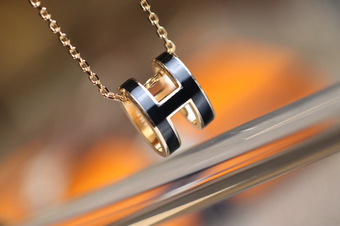 [NOBLE AURA]POP H PEDANT PINK GOLD