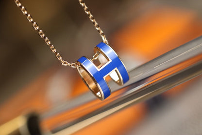 [NOBLE AURA]POP H PEDANT PINK GOLD