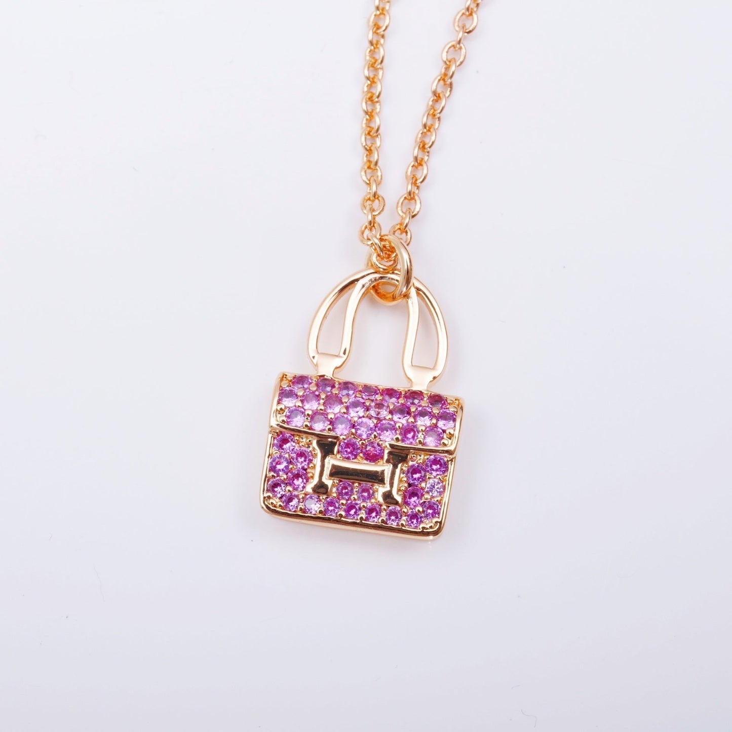 [NOBLE AURA]CONSTANCE PEDANT PURPLE DIAMOND NECKLACE