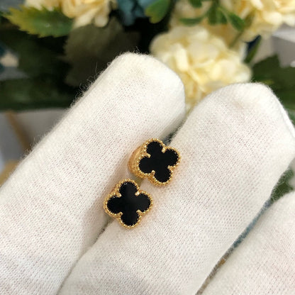 [NOBLE AURA]CLOVER MINI GOLD EARRINGS