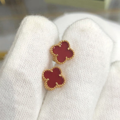 [NOBLE AURA]CLOVER MINI GOLD EARRINGS