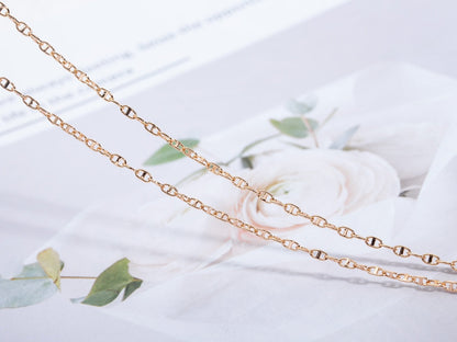 [NOBLE AURA]ECHAPPEE NECKLACE PINK GOLD