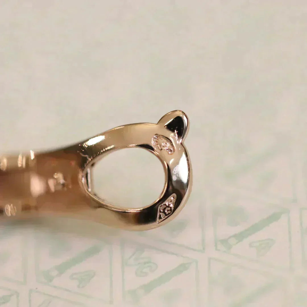 [NOBLE AURA]CLOVER MEDIUM 1 MOTIFS FUll DIAMOND EARRINGS