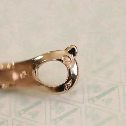 [NOBLE AURA]CLOVER MEDIUM 1 MOTIFS FUll DIAMOND EARRINGS