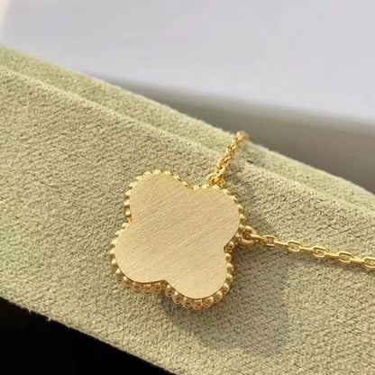 [NOBLE AURA]CLOVER 15MM DIAMOND TURQUOISE NECKLACE