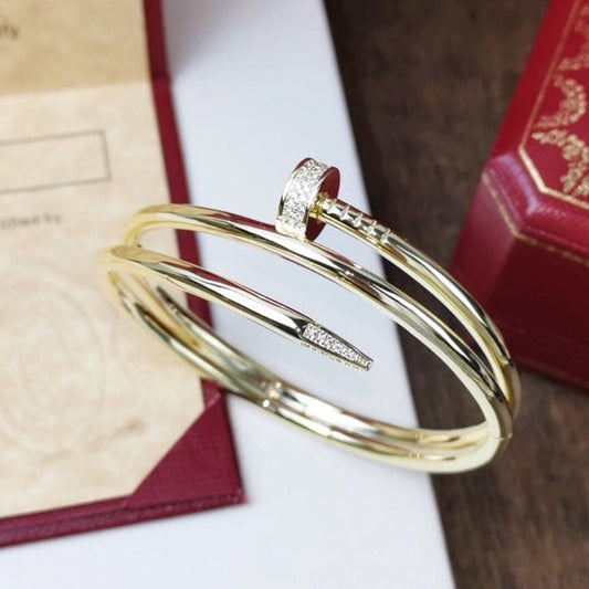 [NOBLE AURA]JUSTE BRACELET 3.5MM DOUBLE ROW DIAMOND