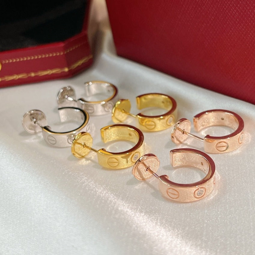 [NOBLE AURA] LOVE EARRINGS 5.7MM 2 DIAMONDS