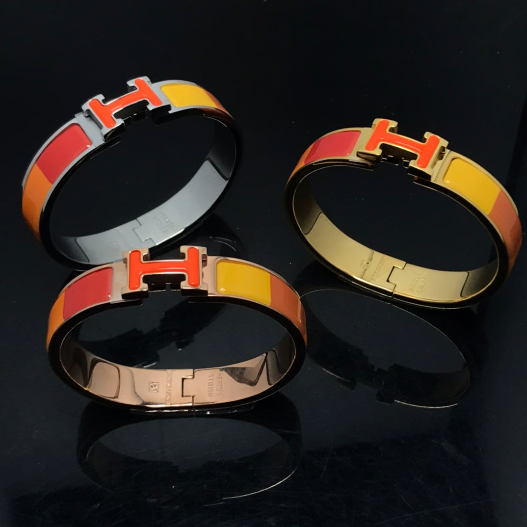 [NOBLE AURA]H BRACELET ORANGE RAINBOW CERAMIC