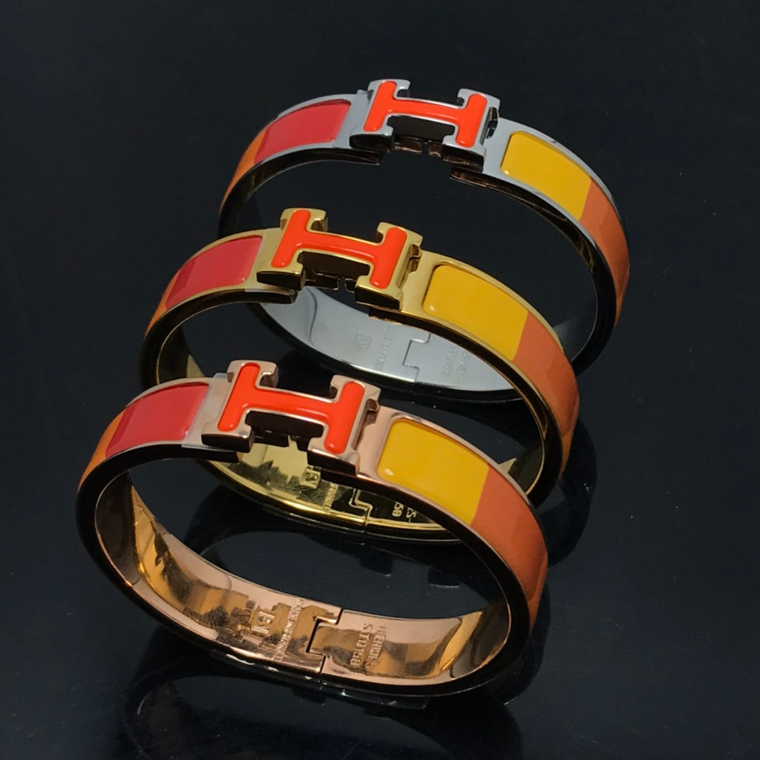 [NOBLE AURA]H BRACELET ORANGE RAINBOW CERAMIC