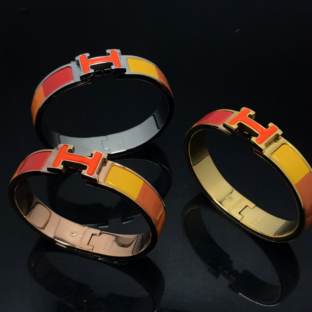 [NOBLE AURA]H BRACELET ORANGE RAINBOW CERAMIC