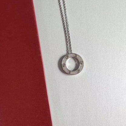 [NOBLE AURA]LOVE NECKLACE ADJUSTABLE SILVER