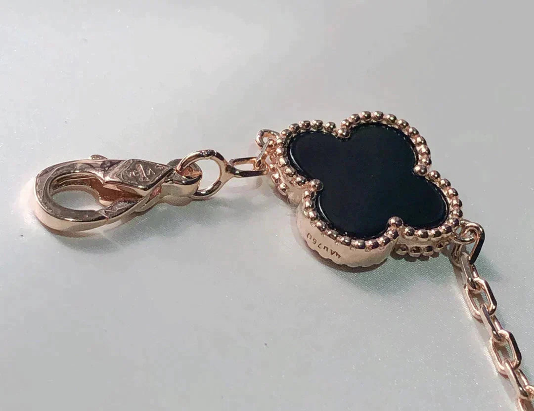 [NOBLE AURA]CLOVER 5 MOTIFS MULTICOLOR  BRACELET