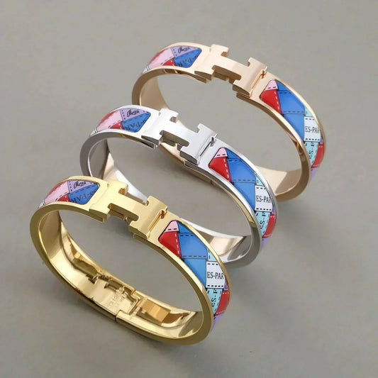 [NOBLE AURA]H BRACELET DOTTED BORDER 12MM