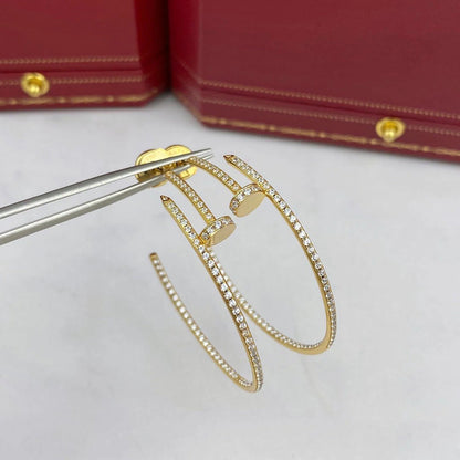 [NOBLE AURA] JUSTE FULL DIAMOND LARGE EARRINGS