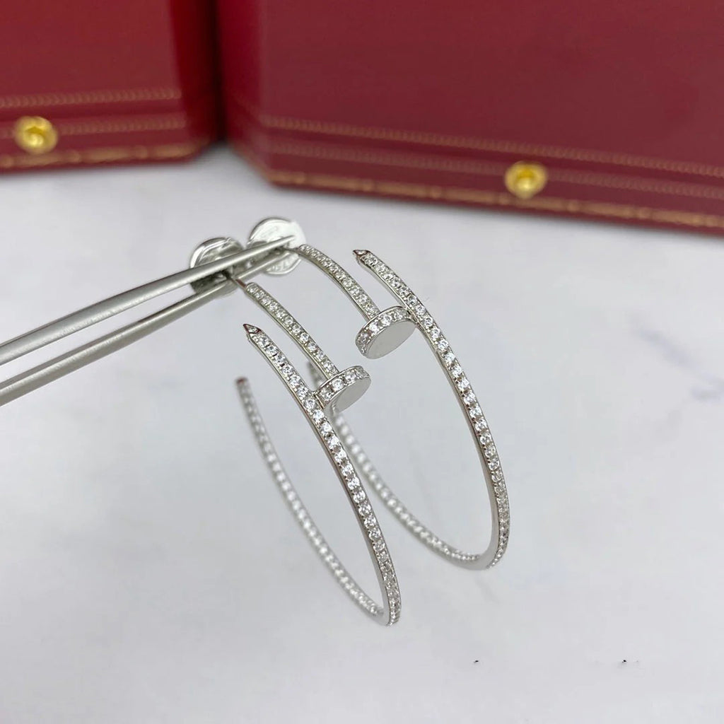 [NOBLE AURA] JUSTE FULL DIAMOND LARGE EARRINGS