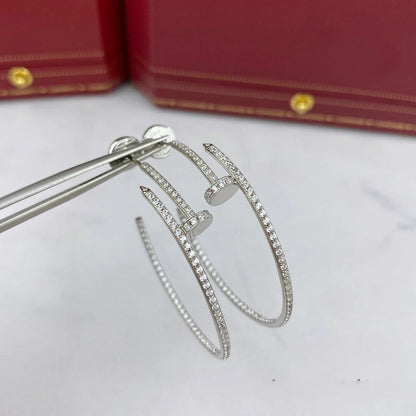 [NOBLE AURA] JUSTE FULL DIAMOND LARGE EARRINGS