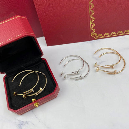 [NOBLE AURA] JUSTE FULL DIAMOND LARGE EARRINGS