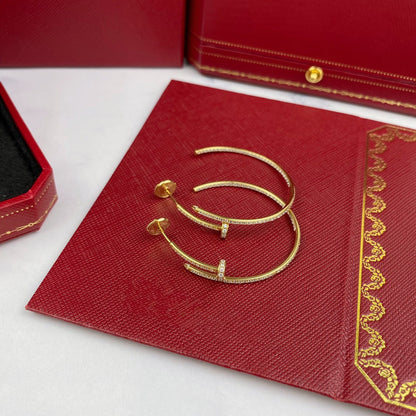 [NOBLE AURA]JUSTE EARRINGS FULL DIAMONDS 1.8MM