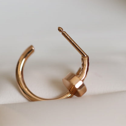 [NOBLE AURA]JUSTE EARRINGS PINK GOLD