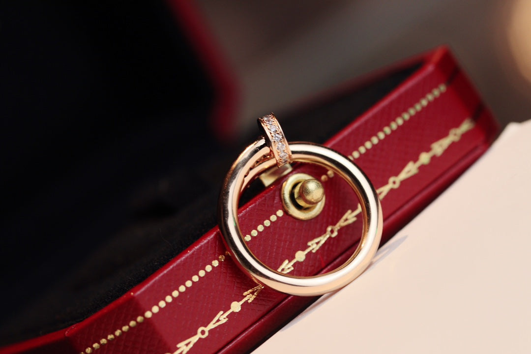 [NOBLE AURA]JUSTE RING 2.65MM PINK GOLD DIAMOND