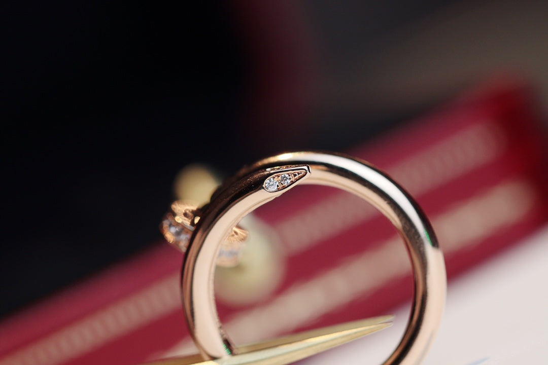 [NOBLE AURA]JUSTE RING 2.65MM PINK GOLD DIAMOND