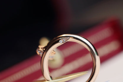 [NOBLE AURA]JUSTE RING 2.65MM PINK GOLD DIAMOND