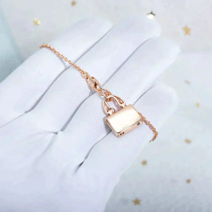 [NOBLE AURA]AMULETTE PEDANT ROSE GOLD NECKLACE