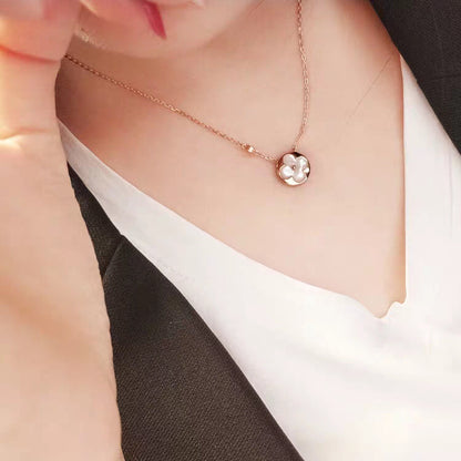 [NOBLE AURA]SUN MOP GOLD 1 DIAMOND NECKLACE