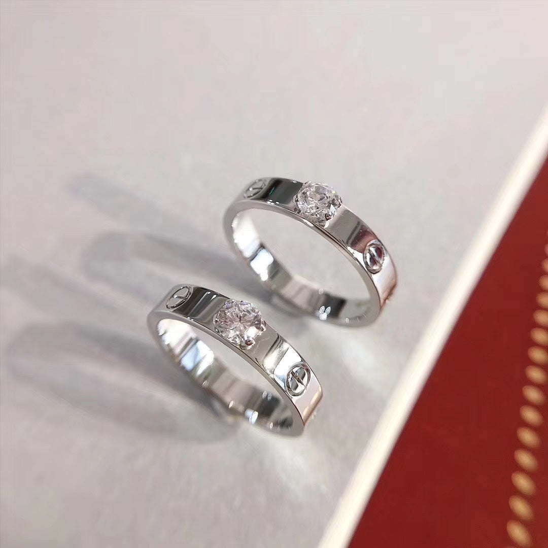 [NOBLE AURA]LOVE RING 3.6MM 1 BIG DIAMOND
