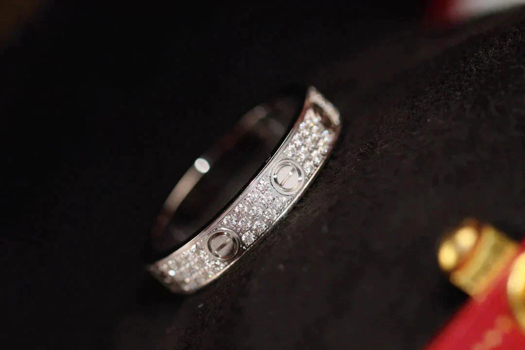 [NOBLE AURA]LOVE RING 3.6MM DIAMOND PAVED
