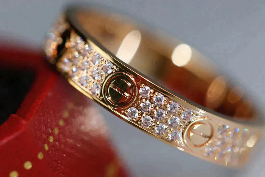 [NOBLE AURA]LOVE RING 3.6MM DIAMOND PAVED