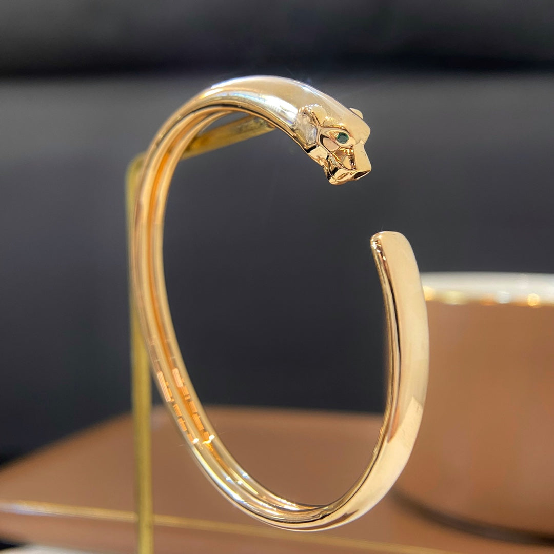 [NOBLE AURA]PANTHERE GOLD OPEN BRACELET