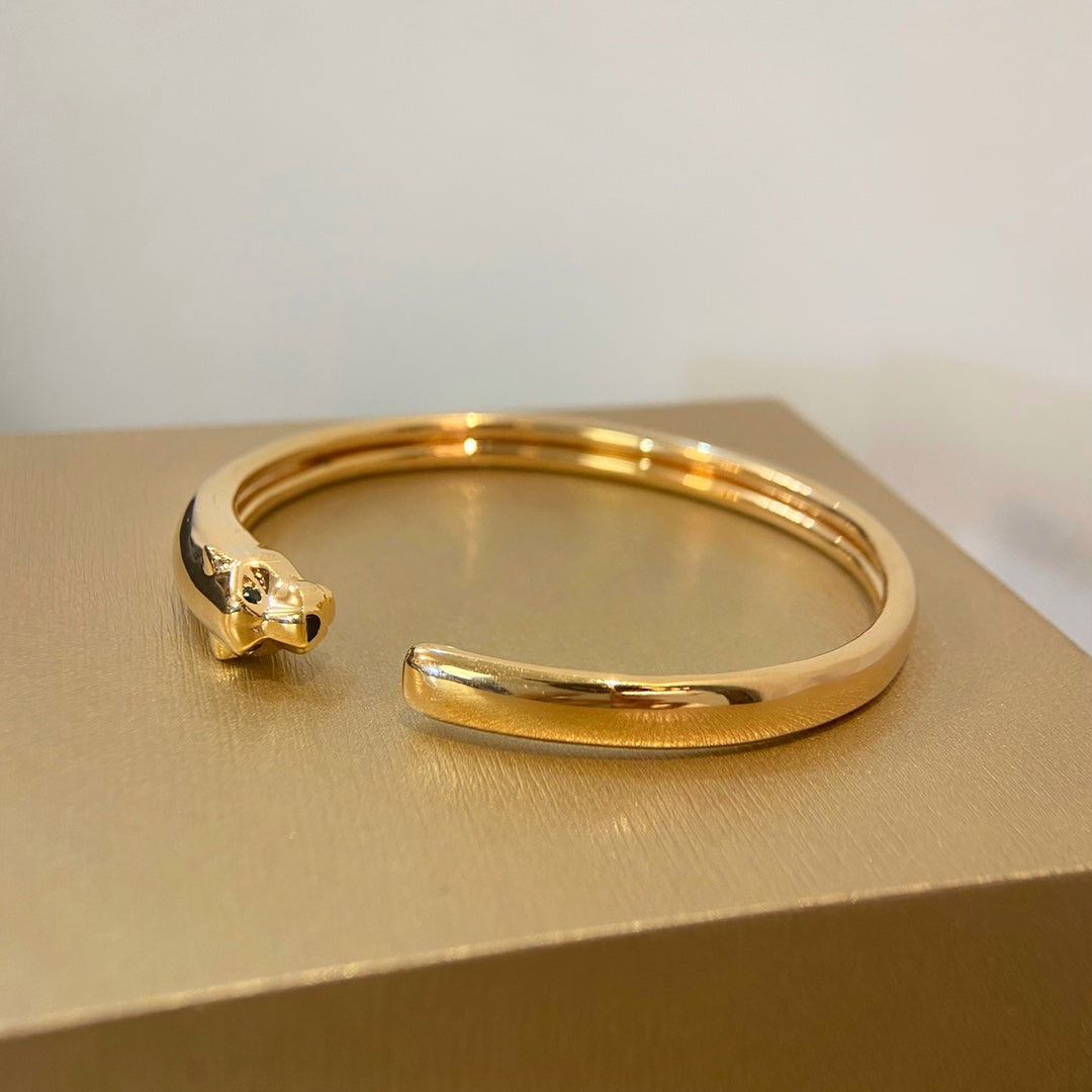 [NOBLE AURA]PANTHERE GOLD OPEN BRACELET