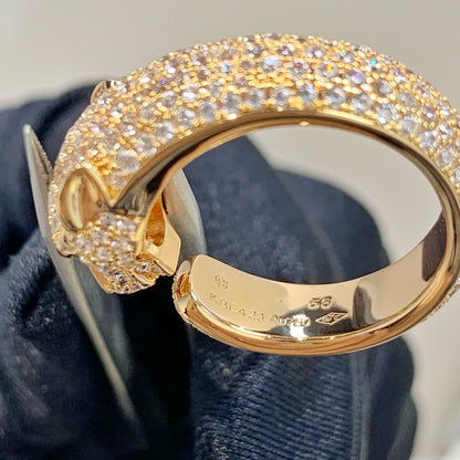 [NOBLE AURA]PANTHERE PINK GOLD DIAMOND RING