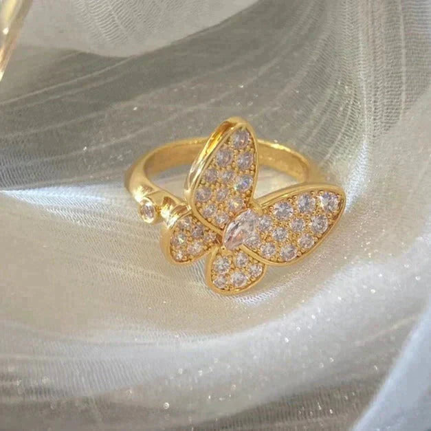 [NOBLE AURA]BUTTERFLY DIAMOND RING