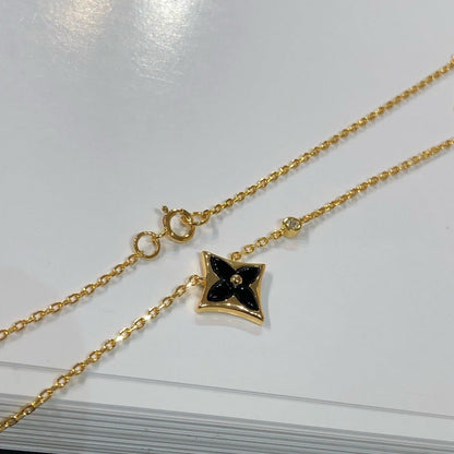 [NOBLE AURA]STAR BLACK MOP NECKLACE