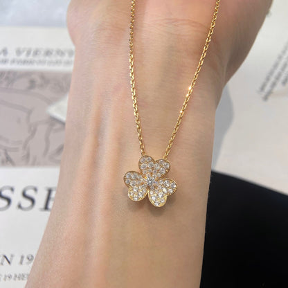 [NOBLE AURA]FLOWER DIAMOND NECKLACE