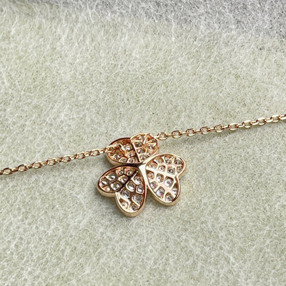 [NOBLE AURA]FLOWER DIAMOND NECKLACE