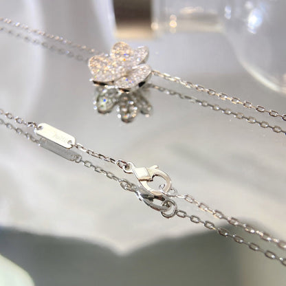 [NOBLE AURA]FLOWER DIAMOND NECKLACE