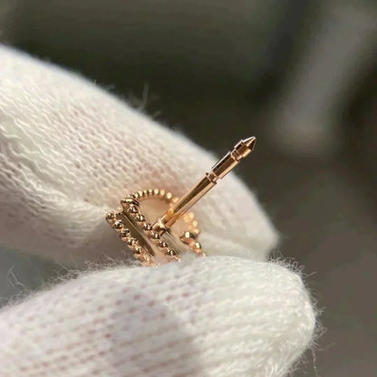 [NOBLE AURA]HEART CARNELIAN STUD EARRINGS