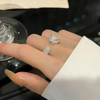 [NOBLE AURA]PANTHERE 5.5MM ALL DIAMOND RING
