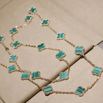 [NOBLE AURA]CLOVER 20 MOTIFS MALACHITE GOLD