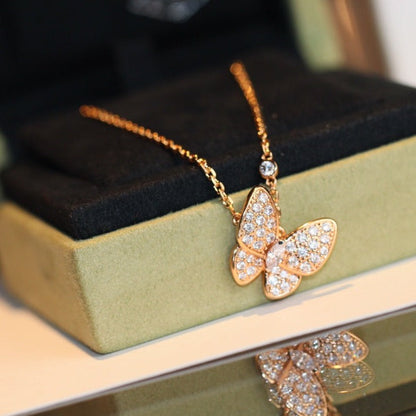 [NOBLE AURA]BUTTERFLY DIAMOND NECKLACE
