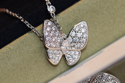 [NOBLE AURA]BUTTERFLY DIAMOND NECKLACE