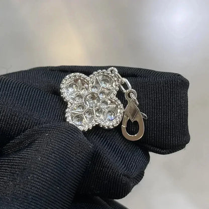 [NOBLE AURA]CLOVER 5 MOTIFS  DIAMOND BRACELET SILVER