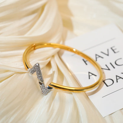 [NOBLE AURA]VOLTE UPSITE DOWN GOLD DIAMOND BRACELET